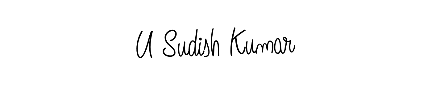 You can use this online signature creator to create a handwritten signature for the name U Sudish Kumar. This is the best online autograph maker. U Sudish Kumar signature style 5 images and pictures png