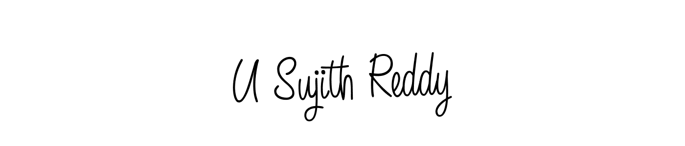 This is the best signature style for the U Sujith Reddy name. Also you like these signature font (Angelique-Rose-font-FFP). Mix name signature. U Sujith Reddy signature style 5 images and pictures png
