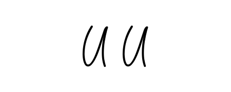 Create a personalized artistic stamp with U U in Angelique-Rose-font-FFP font. Perfect for visual artists, designers, and influencers. U U signature style 5 images and pictures png
