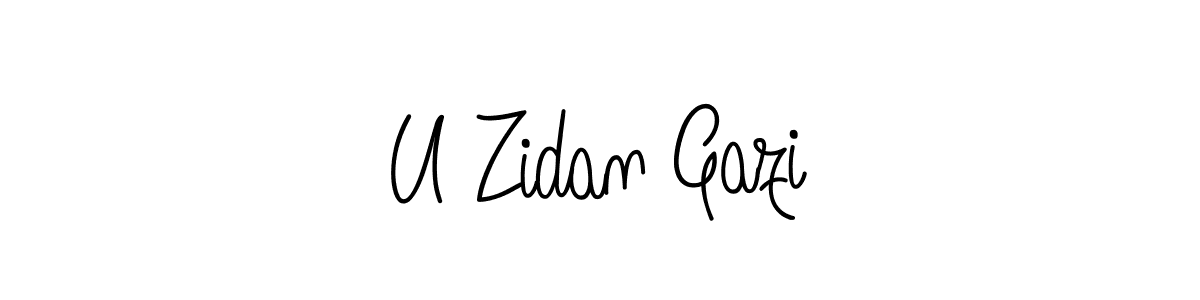 How to Draw U Zidan Gazi signature style? Angelique-Rose-font-FFP is a latest design signature styles for name U Zidan Gazi. U Zidan Gazi signature style 5 images and pictures png