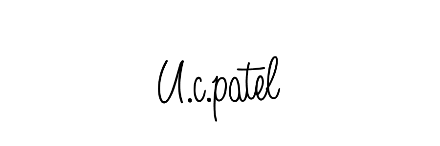 Make a beautiful signature design for name U.c.patel. Use this online signature maker to create a handwritten signature for free. U.c.patel signature style 5 images and pictures png