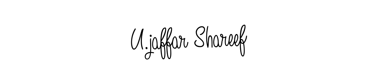 How to Draw U.jaffar Shareef signature style? Angelique-Rose-font-FFP is a latest design signature styles for name U.jaffar Shareef. U.jaffar Shareef signature style 5 images and pictures png