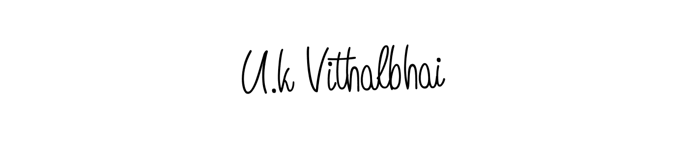Make a beautiful signature design for name U.k Vithalbhai. Use this online signature maker to create a handwritten signature for free. U.k Vithalbhai signature style 5 images and pictures png