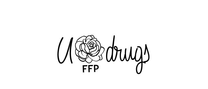 You should practise on your own different ways (Angelique-Rose-font-FFP) to write your name (U1drugs) in signature. don't let someone else do it for you. U1drugs signature style 5 images and pictures png