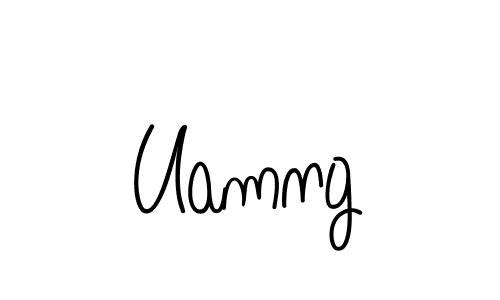 The best way (Angelique-Rose-font-FFP) to make a short signature is to pick only two or three words in your name. The name Uamng include a total of six letters. For converting this name. Uamng signature style 5 images and pictures png