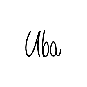 How to make Uba signature? Angelique-Rose-font-FFP is a professional autograph style. Create handwritten signature for Uba name. Uba signature style 5 images and pictures png
