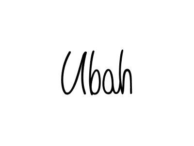 Ubah stylish signature style. Best Handwritten Sign (Angelique-Rose-font-FFP) for my name. Handwritten Signature Collection Ideas for my name Ubah. Ubah signature style 5 images and pictures png