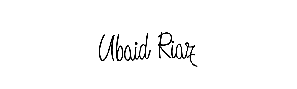 Design your own signature with our free online signature maker. With this signature software, you can create a handwritten (Angelique-Rose-font-FFP) signature for name Ubaid Riaz. Ubaid Riaz signature style 5 images and pictures png