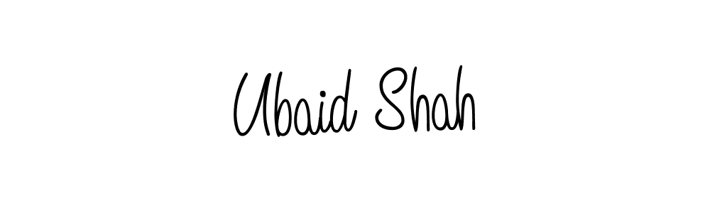 Use a signature maker to create a handwritten signature online. With this signature software, you can design (Angelique-Rose-font-FFP) your own signature for name Ubaid Shah. Ubaid Shah signature style 5 images and pictures png