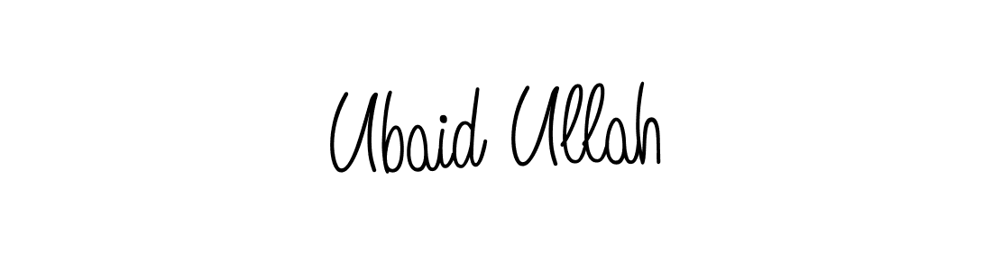 The best way (Angelique-Rose-font-FFP) to make a short signature is to pick only two or three words in your name. The name Ubaid Ullah include a total of six letters. For converting this name. Ubaid Ullah signature style 5 images and pictures png