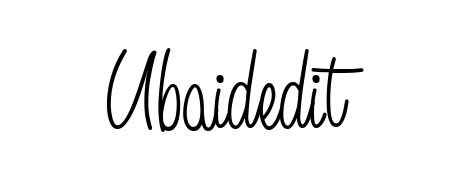 If you are searching for the best signature style for your name Ubaidedit, here we have designed multiple signature styles using Angelique-Rose-font-FFP. Ubaidedit signature style 5 images and pictures png