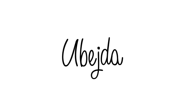 How to make Ubejda signature? Angelique-Rose-font-FFP is a professional autograph style. Create handwritten signature for Ubejda name. Ubejda signature style 5 images and pictures png