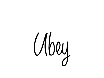 Create a beautiful signature design for name Ubey. With this signature (Angelique-Rose-font-FFP) fonts, you can make a handwritten signature for free. Ubey signature style 5 images and pictures png