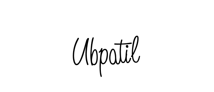 Ubpatil stylish signature style. Best Handwritten Sign (Angelique-Rose-font-FFP) for my name. Handwritten Signature Collection Ideas for my name Ubpatil. Ubpatil signature style 5 images and pictures png