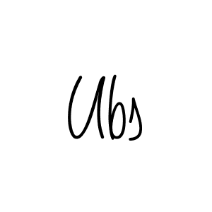 How to make Ubs name signature. Use Angelique-Rose-font-FFP style for creating short signs online. This is the latest handwritten sign. Ubs signature style 5 images and pictures png