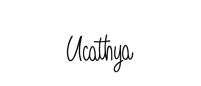 You can use this online signature creator to create a handwritten signature for the name Ucathya. This is the best online autograph maker. Ucathya signature style 5 images and pictures png