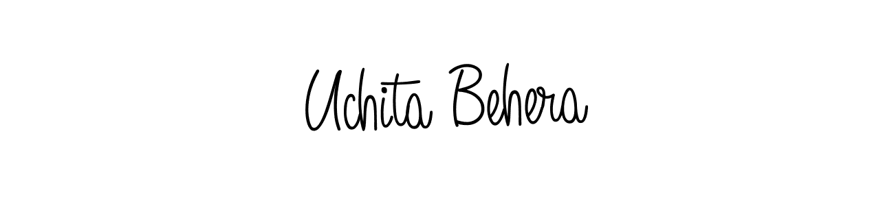 Create a beautiful signature design for name Uchita Behera. With this signature (Angelique-Rose-font-FFP) fonts, you can make a handwritten signature for free. Uchita Behera signature style 5 images and pictures png