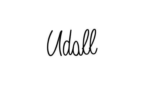 You should practise on your own different ways (Angelique-Rose-font-FFP) to write your name (Udall) in signature. don't let someone else do it for you. Udall signature style 5 images and pictures png