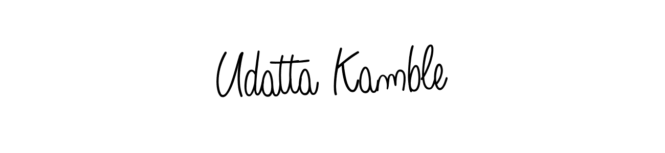 It looks lik you need a new signature style for name Udatta Kamble. Design unique handwritten (Angelique-Rose-font-FFP) signature with our free signature maker in just a few clicks. Udatta Kamble signature style 5 images and pictures png