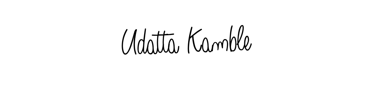 Make a beautiful signature design for name Udatta Kamble. Use this online signature maker to create a handwritten signature for free. Udatta Kamble signature style 5 images and pictures png