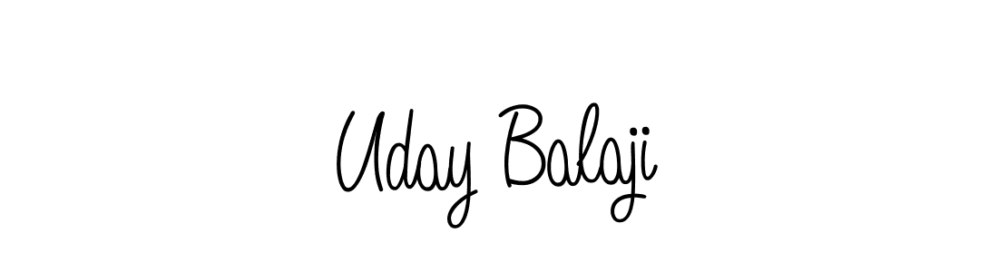 Make a beautiful signature design for name Uday Balaji. With this signature (Angelique-Rose-font-FFP) style, you can create a handwritten signature for free. Uday Balaji signature style 5 images and pictures png