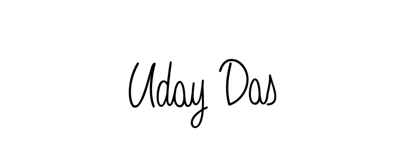 You should practise on your own different ways (Angelique-Rose-font-FFP) to write your name (Uday Das) in signature. don't let someone else do it for you. Uday Das signature style 5 images and pictures png