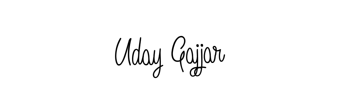 How to make Uday Gajjar signature? Angelique-Rose-font-FFP is a professional autograph style. Create handwritten signature for Uday Gajjar name. Uday Gajjar signature style 5 images and pictures png