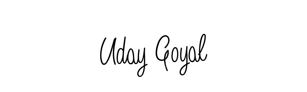 How to Draw Uday Goyal signature style? Angelique-Rose-font-FFP is a latest design signature styles for name Uday Goyal. Uday Goyal signature style 5 images and pictures png
