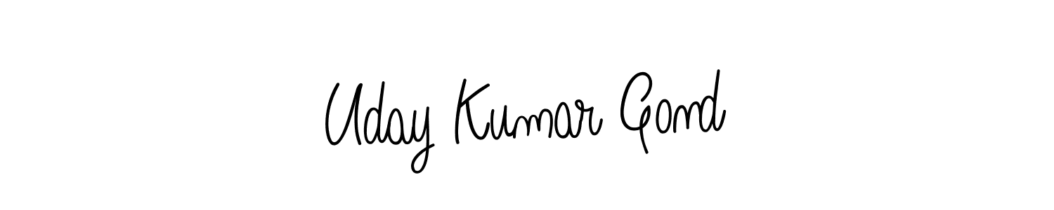 How to make Uday Kumar Gond signature? Angelique-Rose-font-FFP is a professional autograph style. Create handwritten signature for Uday Kumar Gond name. Uday Kumar Gond signature style 5 images and pictures png