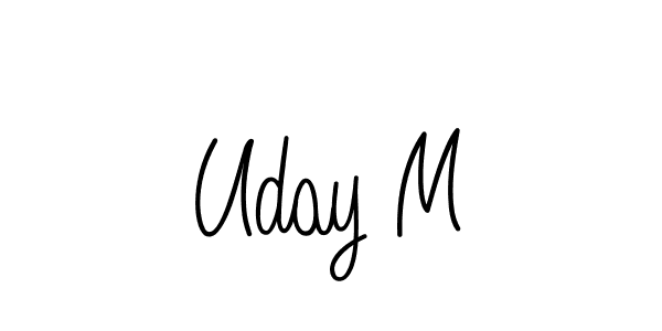 Check out images of Autograph of Uday M name. Actor Uday M Signature Style. Angelique-Rose-font-FFP is a professional sign style online. Uday M signature style 5 images and pictures png