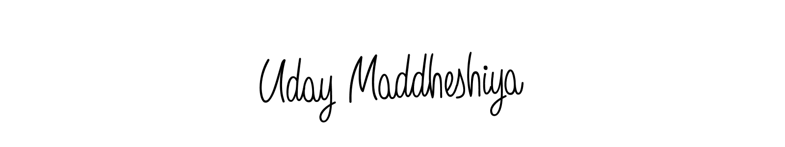 How to make Uday Maddheshiya signature? Angelique-Rose-font-FFP is a professional autograph style. Create handwritten signature for Uday Maddheshiya name. Uday Maddheshiya signature style 5 images and pictures png