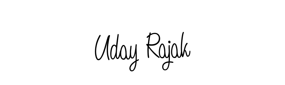 Uday Rajak stylish signature style. Best Handwritten Sign (Angelique-Rose-font-FFP) for my name. Handwritten Signature Collection Ideas for my name Uday Rajak. Uday Rajak signature style 5 images and pictures png
