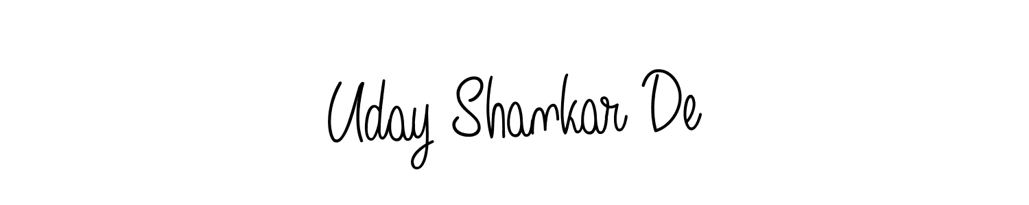 Check out images of Autograph of Uday Shankar De name. Actor Uday Shankar De Signature Style. Angelique-Rose-font-FFP is a professional sign style online. Uday Shankar De signature style 5 images and pictures png