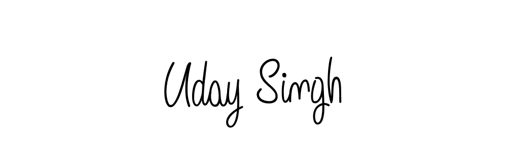 How to make Uday Singh name signature. Use Angelique-Rose-font-FFP style for creating short signs online. This is the latest handwritten sign. Uday Singh signature style 5 images and pictures png