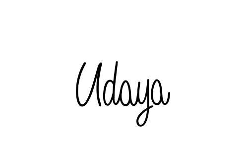 Also we have Udaya name is the best signature style. Create professional handwritten signature collection using Angelique-Rose-font-FFP autograph style. Udaya signature style 5 images and pictures png