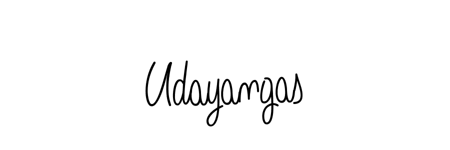 How to make Udayangas name signature. Use Angelique-Rose-font-FFP style for creating short signs online. This is the latest handwritten sign. Udayangas signature style 5 images and pictures png