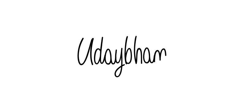 Design your own signature with our free online signature maker. With this signature software, you can create a handwritten (Angelique-Rose-font-FFP) signature for name Udaybhan. Udaybhan signature style 5 images and pictures png