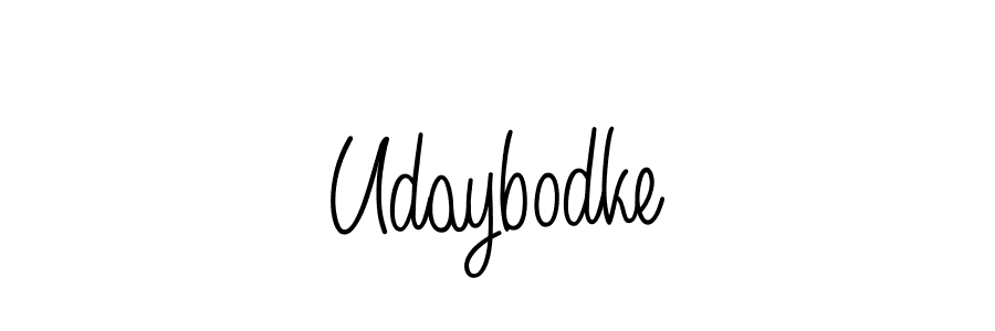 Also we have Udaybodke name is the best signature style. Create professional handwritten signature collection using Angelique-Rose-font-FFP autograph style. Udaybodke signature style 5 images and pictures png