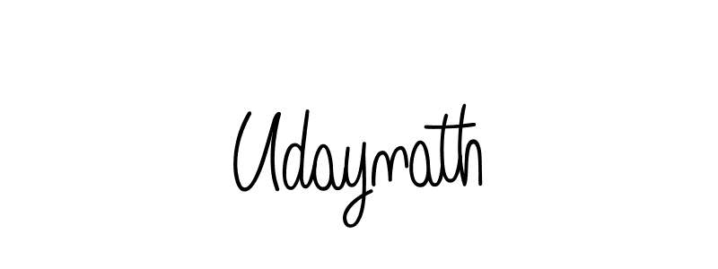 Udaynath stylish signature style. Best Handwritten Sign (Angelique-Rose-font-FFP) for my name. Handwritten Signature Collection Ideas for my name Udaynath. Udaynath signature style 5 images and pictures png