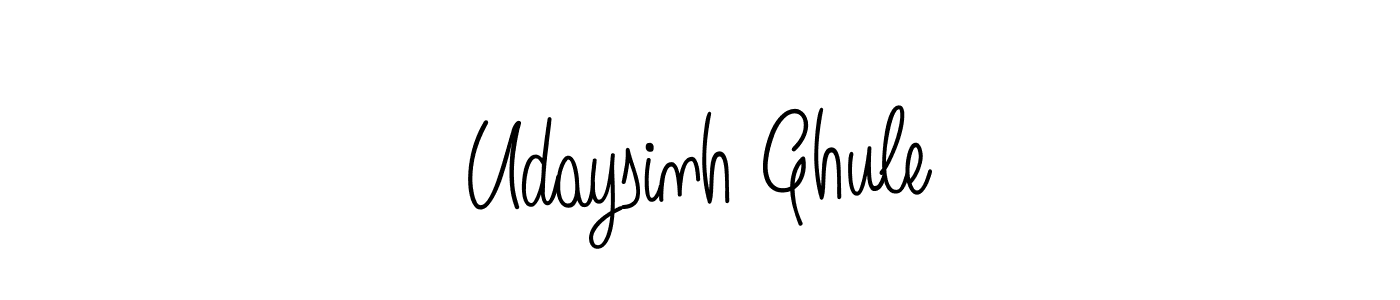 if you are searching for the best signature style for your name Udaysinh Ghule. so please give up your signature search. here we have designed multiple signature styles  using Angelique-Rose-font-FFP. Udaysinh Ghule signature style 5 images and pictures png