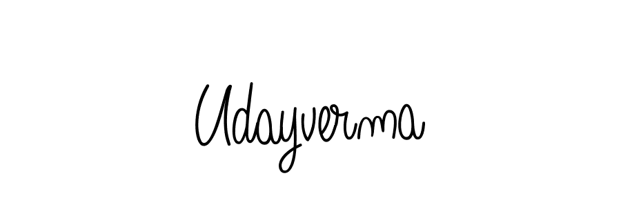 Create a beautiful signature design for name Udayverma. With this signature (Angelique-Rose-font-FFP) fonts, you can make a handwritten signature for free. Udayverma signature style 5 images and pictures png