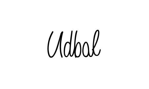 The best way (Angelique-Rose-font-FFP) to make a short signature is to pick only two or three words in your name. The name Udbal include a total of six letters. For converting this name. Udbal signature style 5 images and pictures png