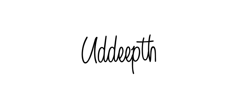 Also we have Uddeepth name is the best signature style. Create professional handwritten signature collection using Angelique-Rose-font-FFP autograph style. Uddeepth signature style 5 images and pictures png