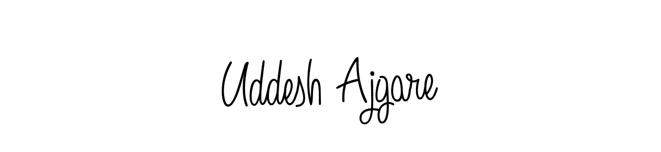 How to make Uddesh Ajgare signature? Angelique-Rose-font-FFP is a professional autograph style. Create handwritten signature for Uddesh Ajgare name. Uddesh Ajgare signature style 5 images and pictures png