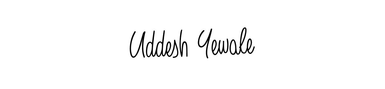 Best and Professional Signature Style for Uddesh Yewale. Angelique-Rose-font-FFP Best Signature Style Collection. Uddesh Yewale signature style 5 images and pictures png