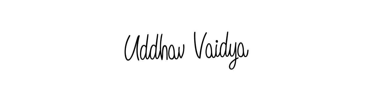 Angelique-Rose-font-FFP is a professional signature style that is perfect for those who want to add a touch of class to their signature. It is also a great choice for those who want to make their signature more unique. Get Uddhav Vaidya name to fancy signature for free. Uddhav Vaidya signature style 5 images and pictures png