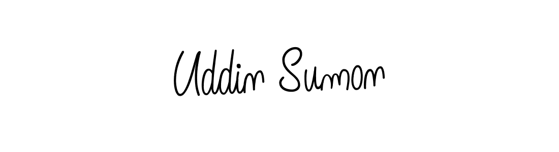 Design your own signature with our free online signature maker. With this signature software, you can create a handwritten (Angelique-Rose-font-FFP) signature for name Uddin Sumon. Uddin Sumon signature style 5 images and pictures png