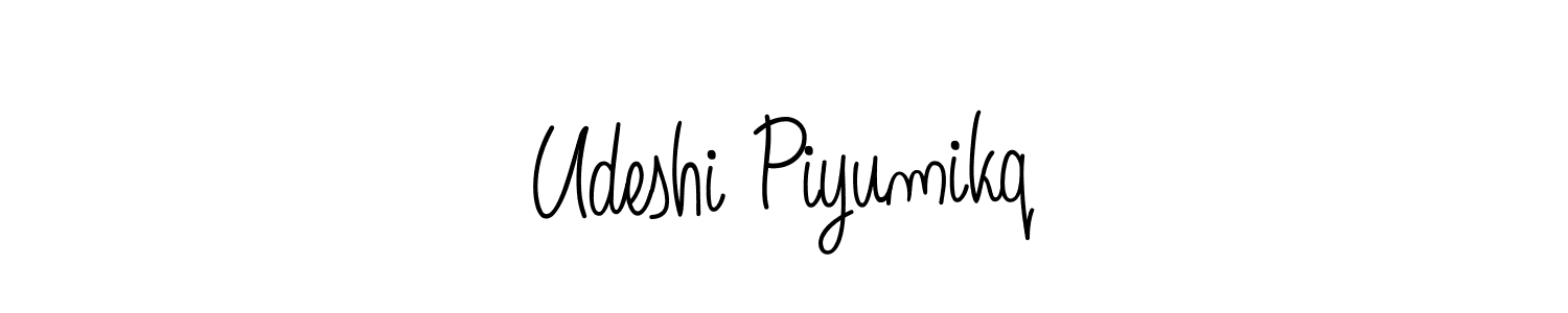 It looks lik you need a new signature style for name Udeshi Piyumikq. Design unique handwritten (Angelique-Rose-font-FFP) signature with our free signature maker in just a few clicks. Udeshi Piyumikq signature style 5 images and pictures png