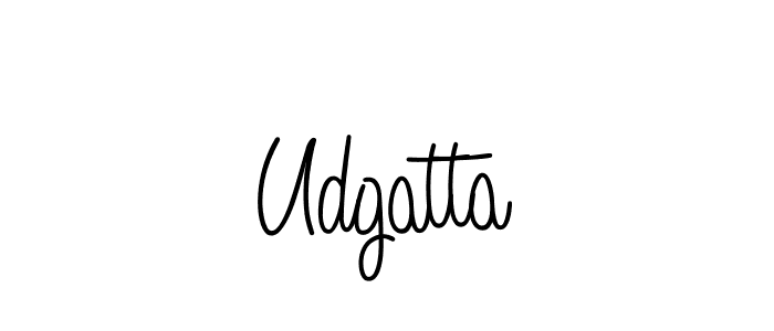 Design your own signature with our free online signature maker. With this signature software, you can create a handwritten (Angelique-Rose-font-FFP) signature for name Udgatta. Udgatta signature style 5 images and pictures png