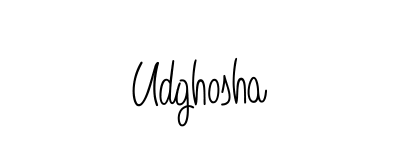 How to make Udghosha signature? Angelique-Rose-font-FFP is a professional autograph style. Create handwritten signature for Udghosha name. Udghosha signature style 5 images and pictures png